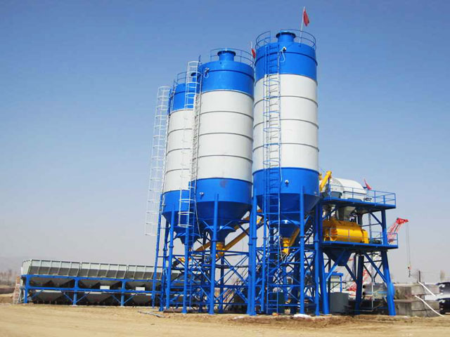 HZS90工(gong)程型混凝(ning)土攪拌站(zhan)